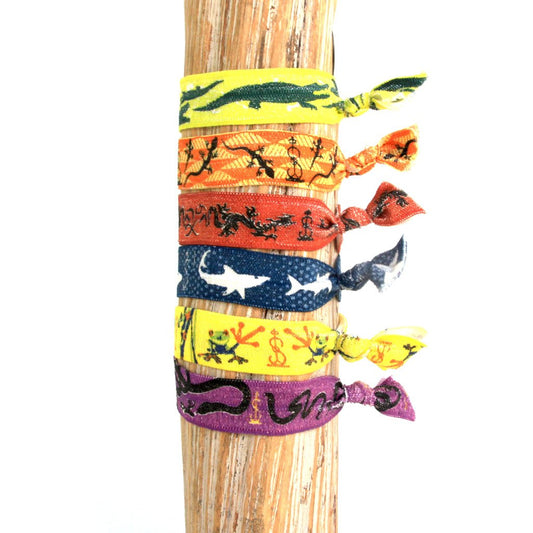 Wild Creatures Print Hair Bracelets