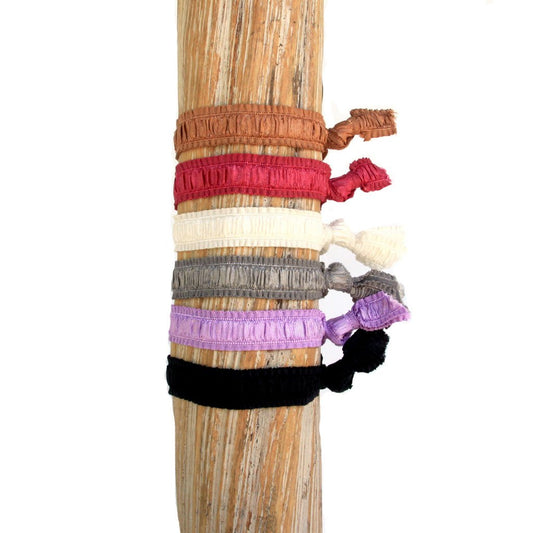 Solid Earth Tone Hair Bracelets