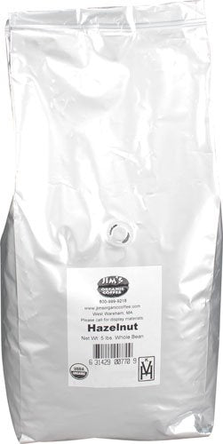 JIMS ORGANIC COFFEE: Organic Hazelnut Coffee, 5 lb