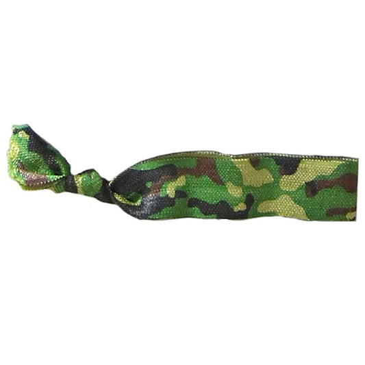 Green Camo Hair Bracelets