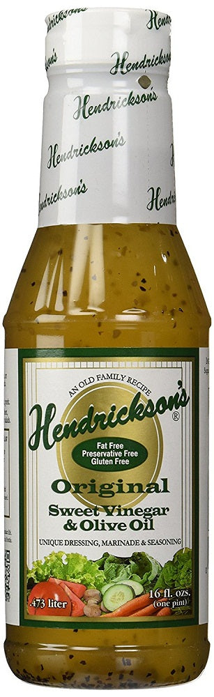 HENDRICKSON'S: Sweet Vinegar & Olive Oil Dressing Marinade, 16 Oz