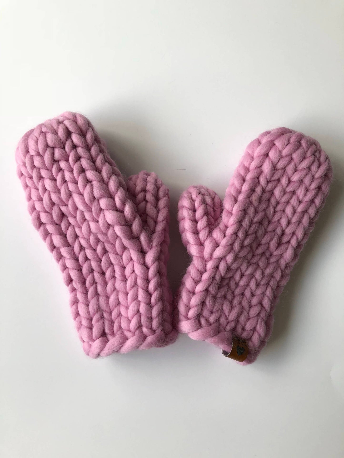 Pink knitted mittens, merino wool mittens womens, mittens kids, gloves women, winter cute mittens, super chunky knits, gift for her