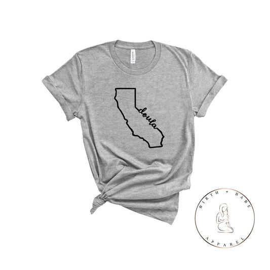 California Doula Shirt - Birth and Babe Apparel