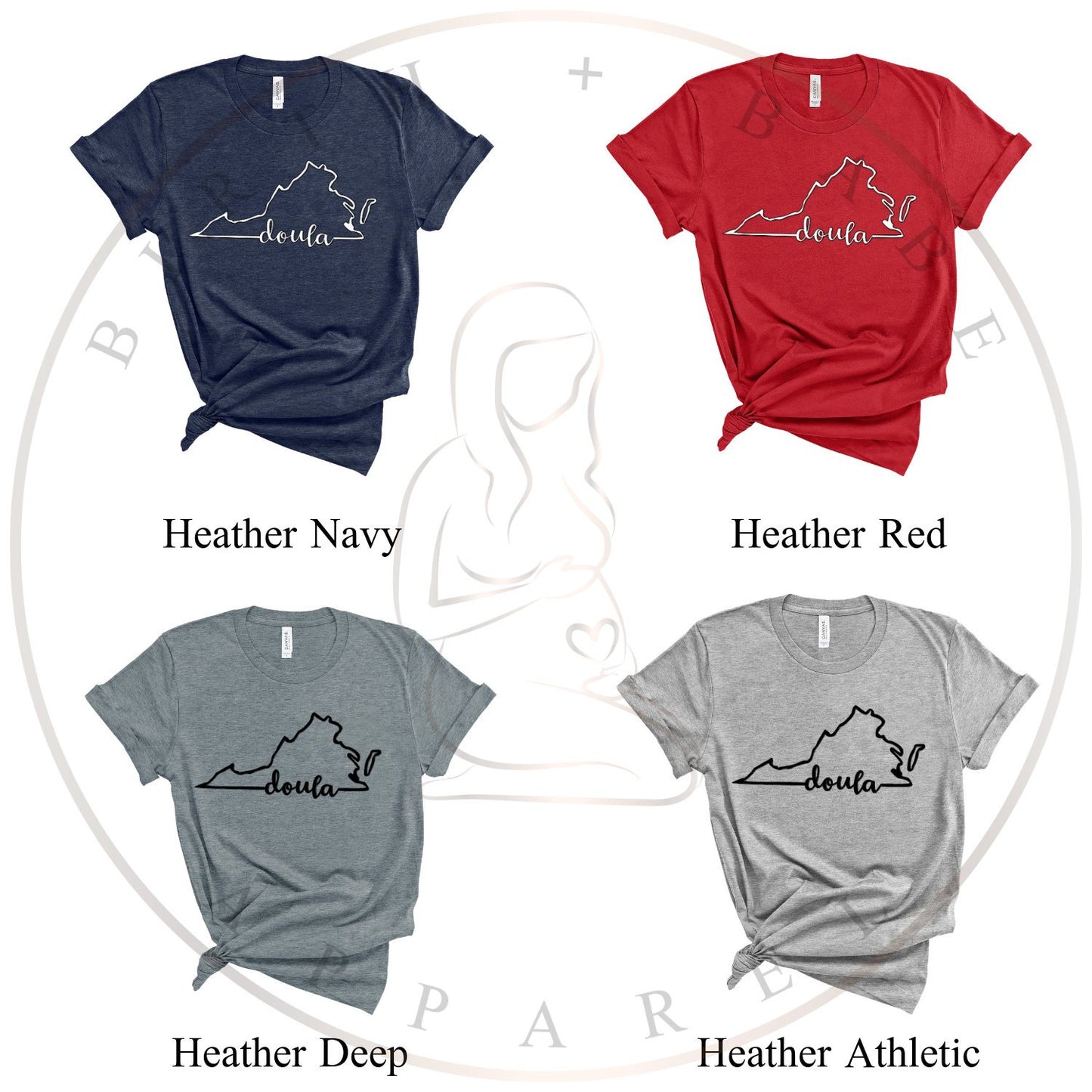 Virginia Doula Shirt - Birth and Babe Apparel