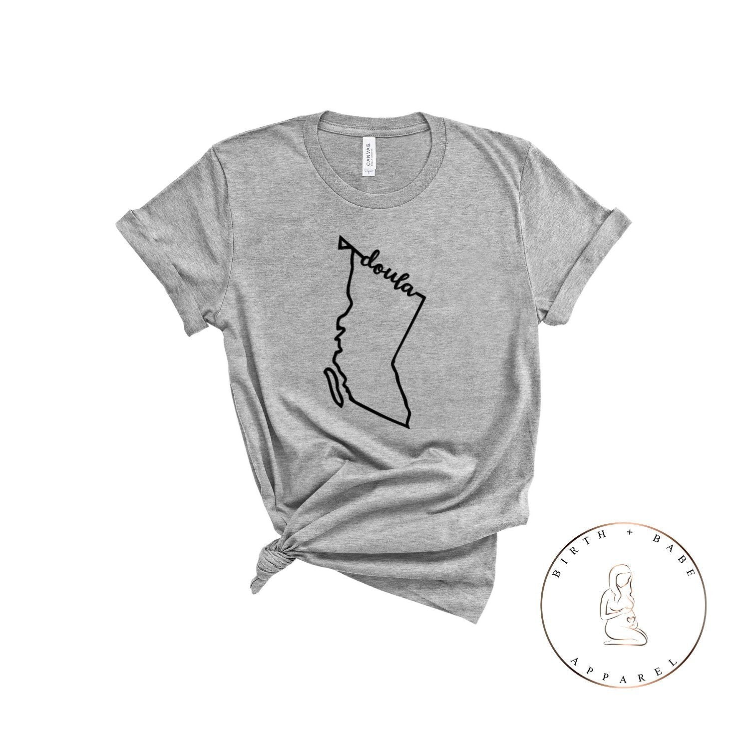 British Columbia Doula Shirt - Birth and Babe Apparel