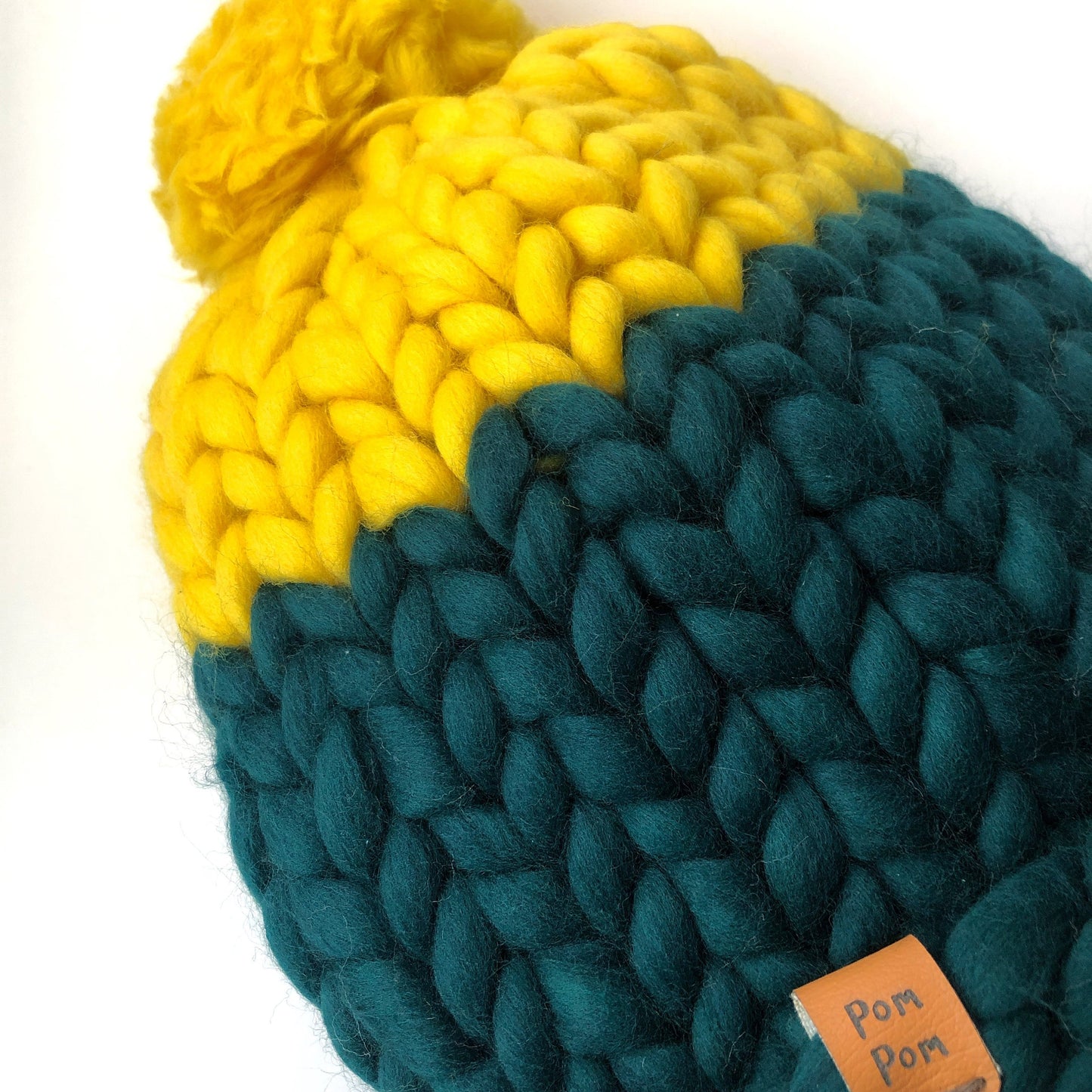 Green & Yellow Super Chunky Hat
