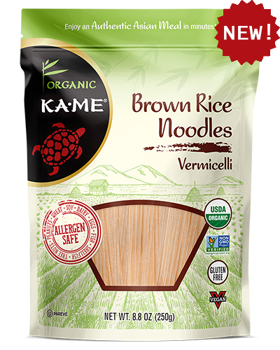 KA ME: Organic Brown Rice Noodles Vermicelli, 8.8 oz