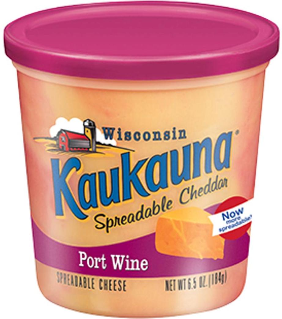 KAUKAUNA: Spreadable Cheese Port Wine, 6.5 oz