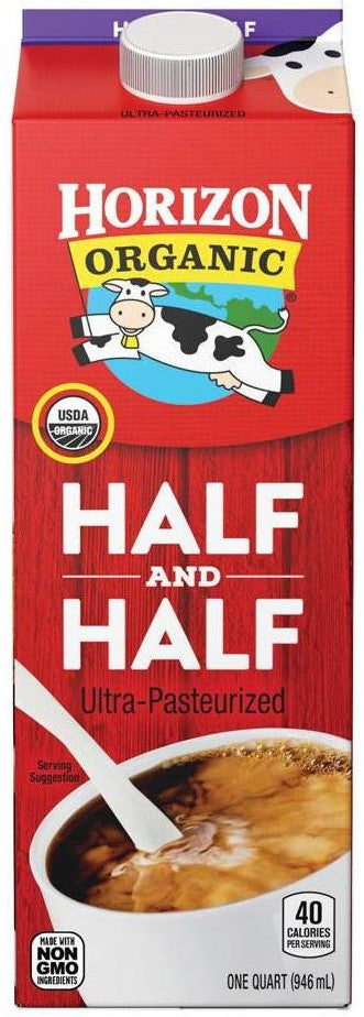 HORIZON: Half and Half Organic, 32 oz