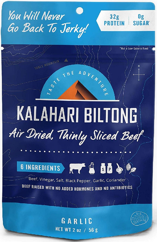 KALAHARI BILTONG: Biltong Garlic, 2 oz