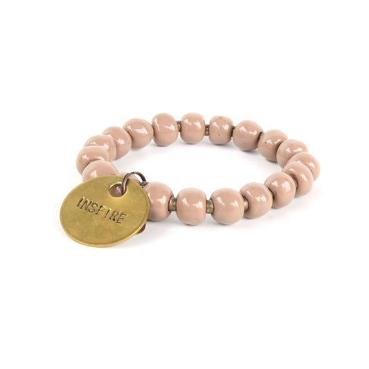 Light Brown Charm Bracelet