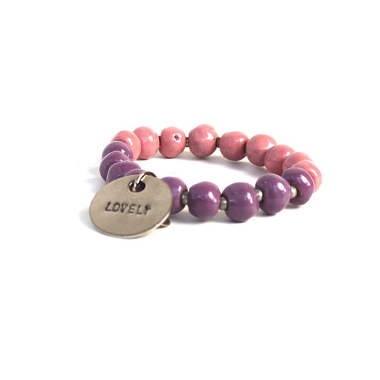 Magenta Charm Bracelet