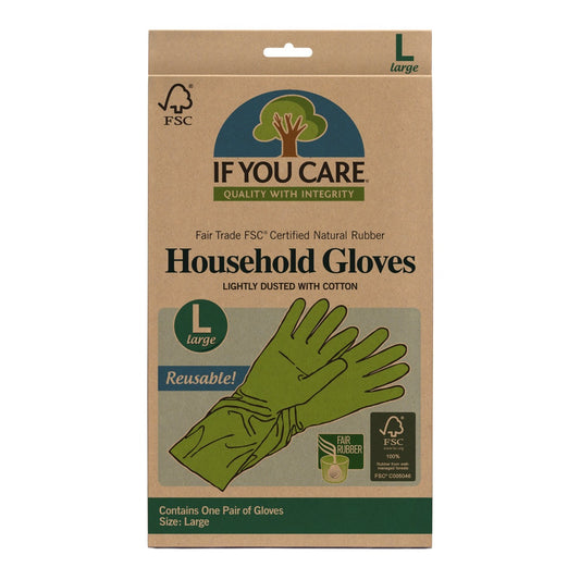 IF YOU CARE: FSC Certified Household Gloves Large, 1 ea