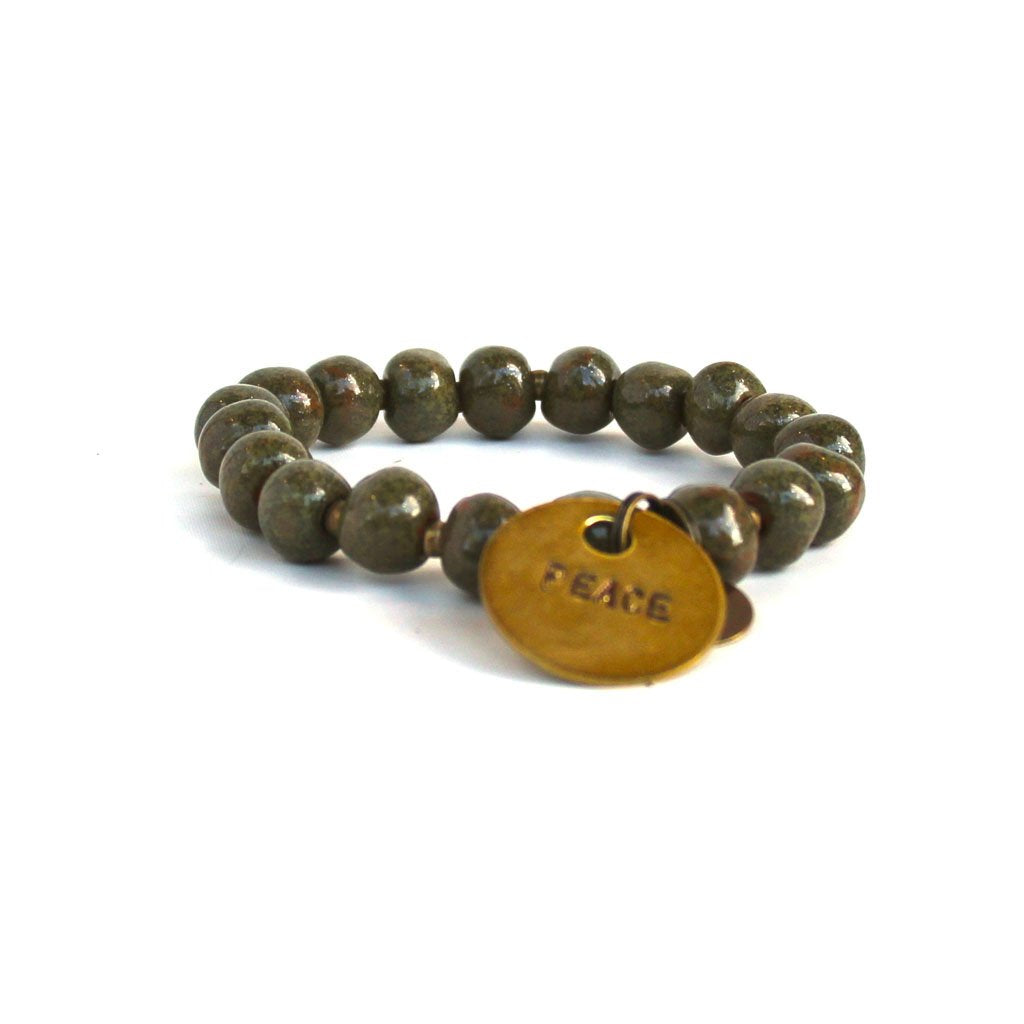 Olive Crush Charm Bracelet