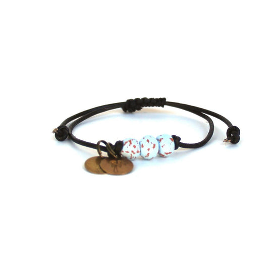 Sky Blue Pipeline Beaded Bracelet