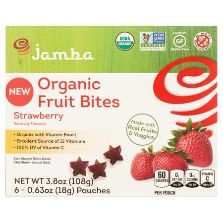 JAMBA: Organic Fruit Snack Strawberry, 3.8 oz
