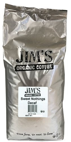 JIMS ORGANIC COFFEE: Organic Sweet Nothings Decaf Coffee, 5 lb